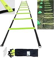 Algopix Similar Product 16 - Cintz 15 Ft Green Speed Agility Ladder