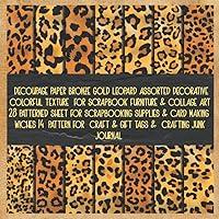 Algopix Similar Product 15 - decoupage paper bronze gold leopard