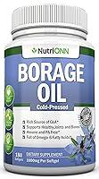 Algopix Similar Product 8 - NutriONN Borage Oil  1000 mg  180