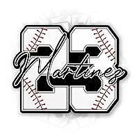 Algopix Similar Product 5 - Custom Name Sticker Baseball Softball