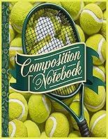 Algopix Similar Product 3 - Composition Notebook Tennis Wide Ruled