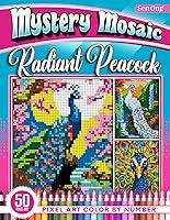 Algopix Similar Product 18 - Radiant Peacock Mystery Mosaics Color