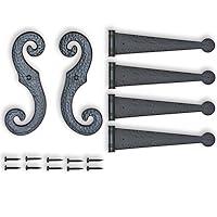 Algopix Similar Product 17 - Decorative Vinyl Shutter Hinges and S