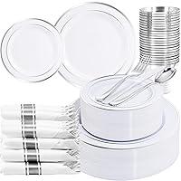 Algopix Similar Product 12 - WELLIFE 210 Piece Silver Plastic