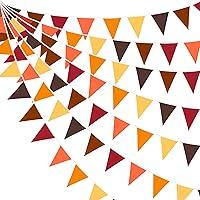 Algopix Similar Product 10 - 32Ft Fall Banner Decorations Triangle