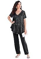 Algopix Similar Product 5 - Roamans Womens Plus Size Sequin Pant