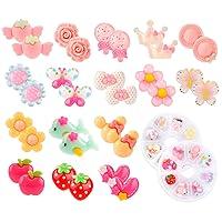 Algopix Similar Product 3 - Hifot 16 Pairs Clip on Earrings Girls