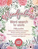 Algopix Similar Product 8 - MINDFULNESS WORD SEARH FOR ADULTS AND