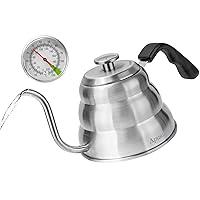 Algopix Similar Product 7 - Tea Kettle with Thermometer Pot Silver