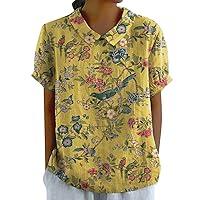 Algopix Similar Product 10 - 2024 Summer Linen Shirts for Women