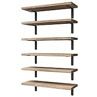 Algopix Similar Product 10 - WOPITUES Wood Floating Shelves Set of