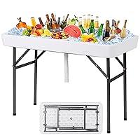 Algopix Similar Product 17 - KOTEK Folding Ice Cooler Table with