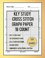 Algopix Similar Product 7 - KEY Study Cross Stitch Graph Paper 18