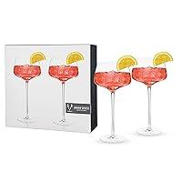 Algopix Similar Product 3 - Viski Raye Angled Cocktail Glasses