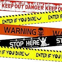 Algopix Similar Product 18 - Halloween Caution Tape Decorations for