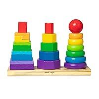 Algopix Similar Product 17 - Melissa  Doug Geometric Stacker 