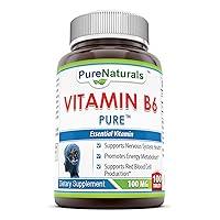 Algopix Similar Product 8 - Pure Naturals Vitamin B6 100 Mg 100