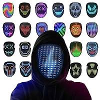 Algopix Similar Product 8 - COKOTEE Led Mask Light up Mask with