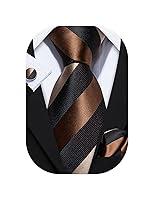 Algopix Similar Product 15 - BarryWang Stripe Men Ties Set Classic