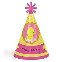 Algopix Similar Product 8 - Pink Ducky Duck  Cone Happy Birthday