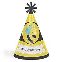 Algopix Similar Product 1 - Honey Bee  Cone Happy Birthday Party