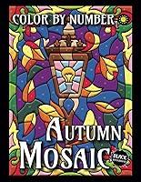 Algopix Similar Product 18 - Autumn Mosaic Color By Number BLACK