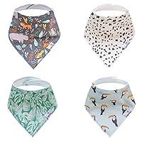 Algopix Similar Product 6 - Copper Pearl Baby Bandana Bibs  4 Pack