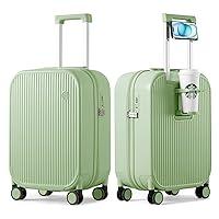 Algopix Similar Product 3 - mixi Luggage with Cup Phone Holder Hard