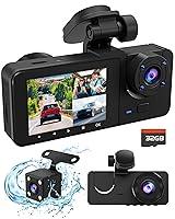 Algopix Similar Product 12 - Dash Cam Front and Rear Inside 4K Full