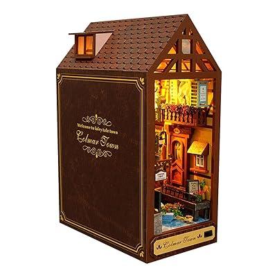 Book Nook Kit DIY Bookend 3D Miniature Japanese House With 