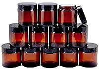 Algopix Similar Product 2 - Vivaplex 12 Amber 4 oz Round Glass