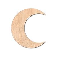 Algopix Similar Product 6 - Wooden Moon Unfinished Wood Crescent