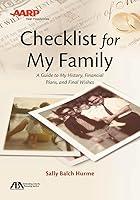 Algopix Similar Product 11 - ABAAARP Checklist for My Family A