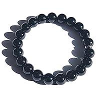 Algopix Similar Product 15 - Black Tourmaline Bead Bracelet Chakra