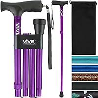 Algopix Similar Product 1 - Vive Folding Cane  Foldable Walking