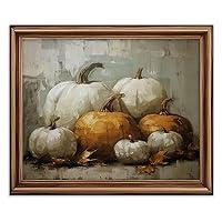 Algopix Similar Product 3 - Autumn Halloween Pumpkins Still Life