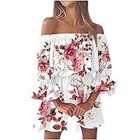 Algopix Similar Product 13 - Crzidha Womens Off Shoulder Mini