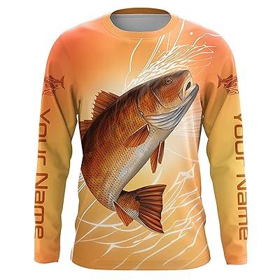 AL Fishing 3D Fish Hook Alabama Flag UV protection quick-dry Custom long  sleeves shirts personalized fishing apparel gift for Fishing lovers IPH1914