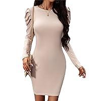 Algopix Similar Product 7 - Womens Casual Long Sleeve Wrap Midi