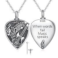 Algopix Similar Product 6 - XIXLES Guitar Pick Necklace for Ashes