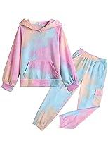 Algopix Similar Product 2 - Arshiner Girls Pant Sets Tie Dye 2