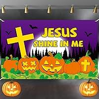 Algopix Similar Product 20 - Halloween Christian Pumpkin Backdrop