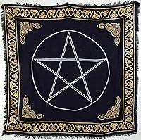 Algopix Similar Product 20 - AzureGreen Gold Bordered Pentagram