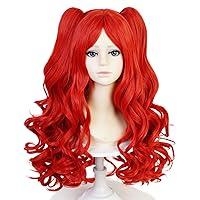 Algopix Similar Product 17 - Wiggy Mermaid Red Curly Wig with Wig