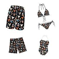 Algopix Similar Product 4 - POLERO Chicken Family Matching Swimwear