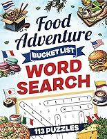 Algopix Similar Product 7 - FOOD ADVENTURE BUCKET LIST WORD SEARCH