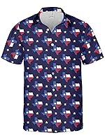 Algopix Similar Product 20 - HEARTZZ Texas Hawaiian Shirt for Men