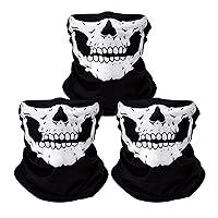 Algopix Similar Product 17 - ZKSM 3 PCS Skull Mask Breathable Skull