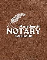 Algopix Similar Product 6 - Massachusetts Notary Log Book Journal