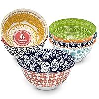 Algopix Similar Product 12 - Annovero Deep Cereal Bowls Set Of 6